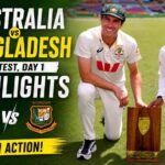 Australia vs Bangladesh 1st Test Day 1 Highlights: Hasan Mahmud Six-For Puts Bangladesh in Control