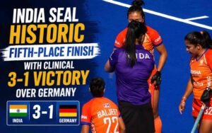 India Seal Historic Fifth-Place Finish with Clinical 3-1 Victory Over Germany