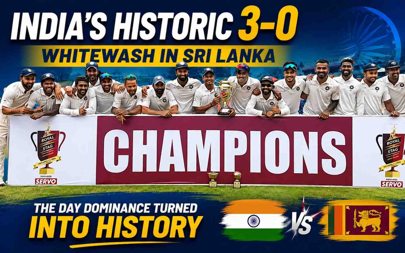 India’s Historic 3-0 Whitewash in Sri Lanka: The Day Dominance Turned into History at Pallekele