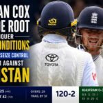 Jordan Cox and Joe Root Conquer Damp Conditions as England Seize Control on Day 1 Against Pakistan