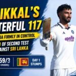 Padikkal’s Masterful 117 Puts India Firmly in Control on Day 1 of Second Test Against Sri Lanka