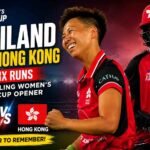 Thailand Edge Hong Kong by Six Runs in Thrilling Women’s Asia Cup Opener