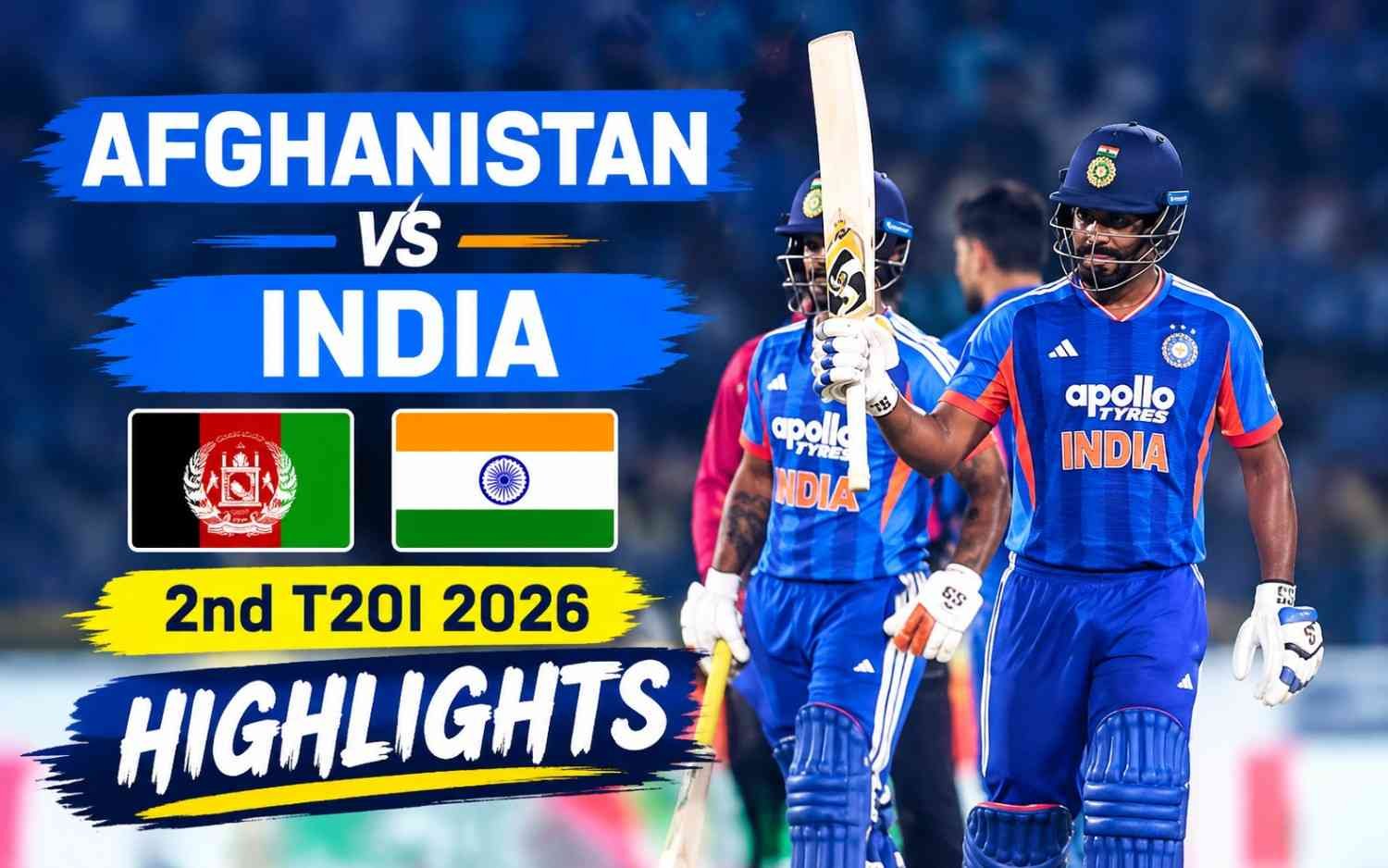 Afghanistan vs India 2nd T20I 2026 | Cricket Highlights | IND vs AFG
