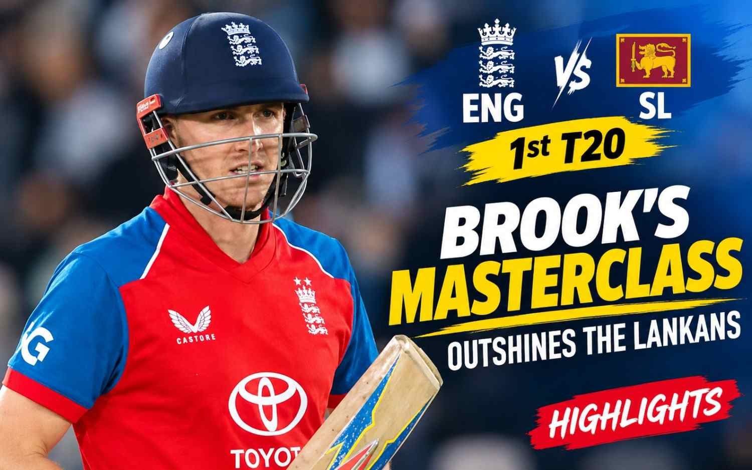 ENG vs SL 1st T20 Highlights | Brook's Masterclass Outshines The Lankans