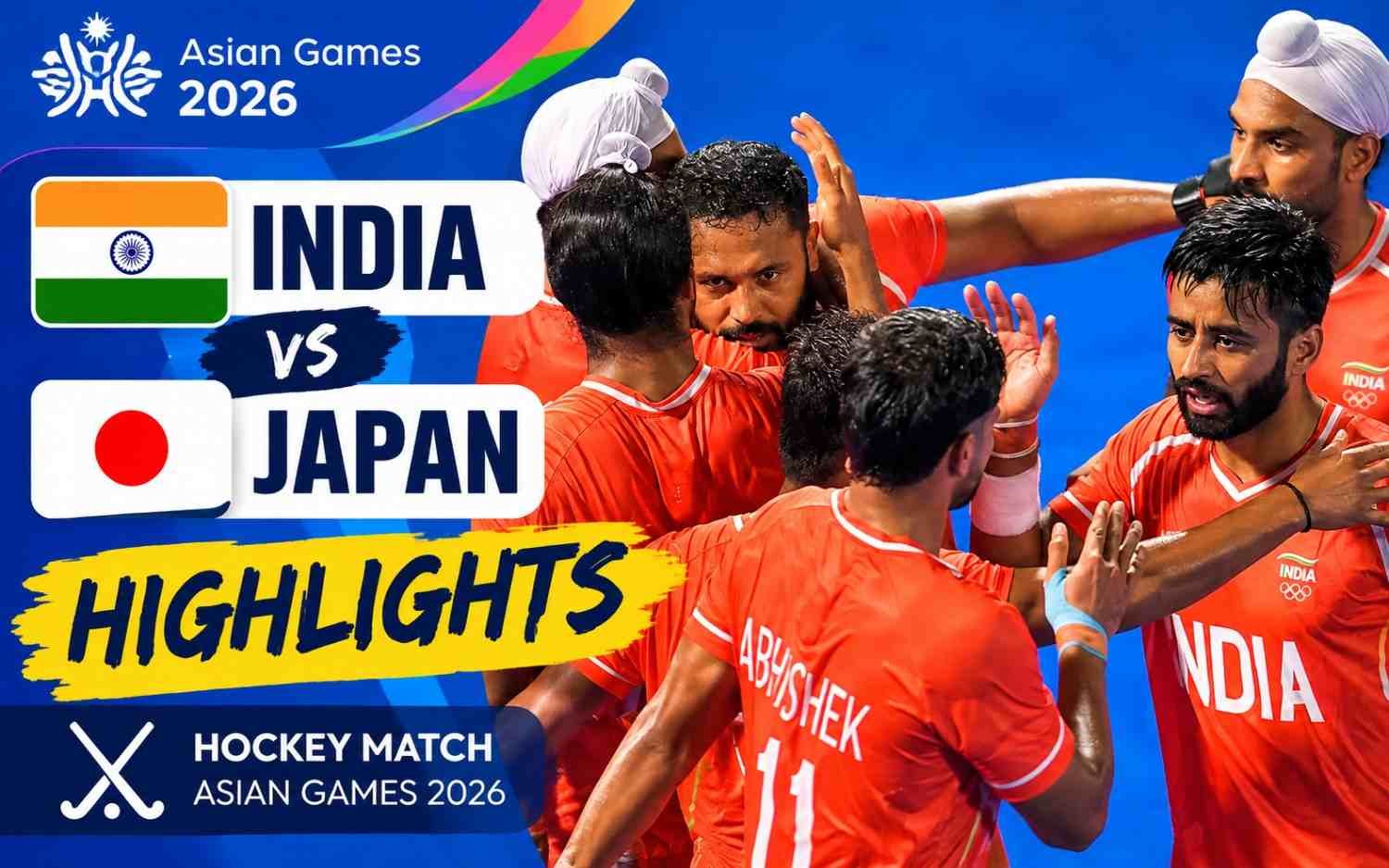 Highlights - IND vs JPN Hockey Match | Asian Games 2026