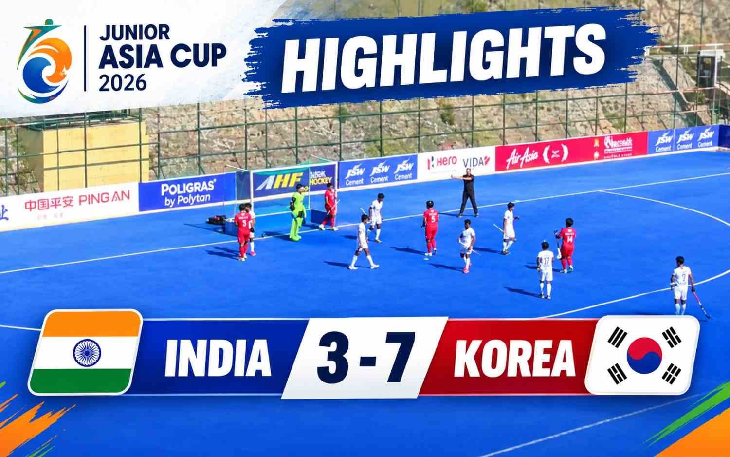 India Vs Korea Hockey Match | HIGHLIGHTS | Junior Asia Cup 2026