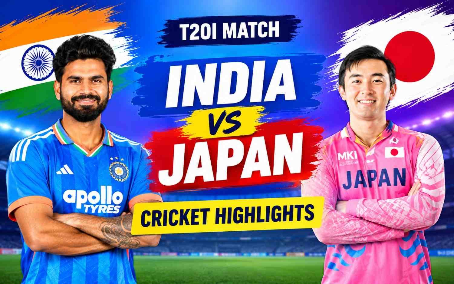 India vs Japan | Cricket Highlights | T20I Match