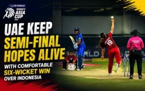UAE Keep Semi-Final Hopes Alive with Comfortable Six-Wicket Win over Indonesia