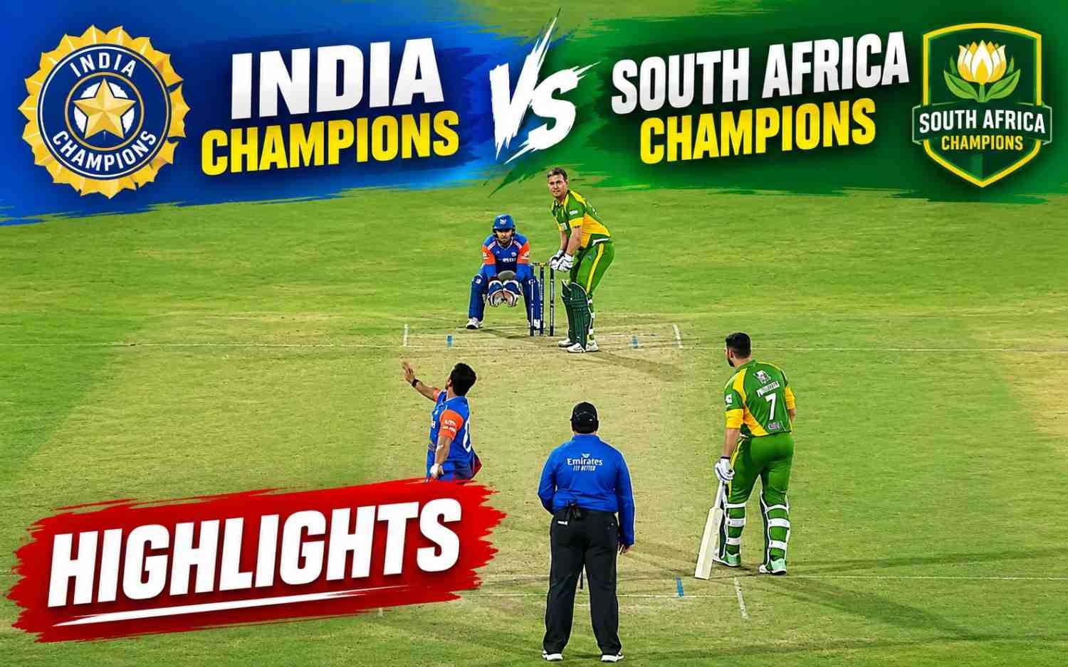 Cricket Highlights | India Champions vs South Africa Champions