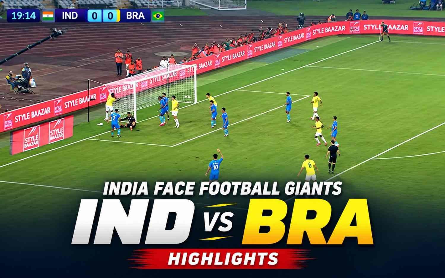 India Face Football Giants | IND vs BRA Highlights